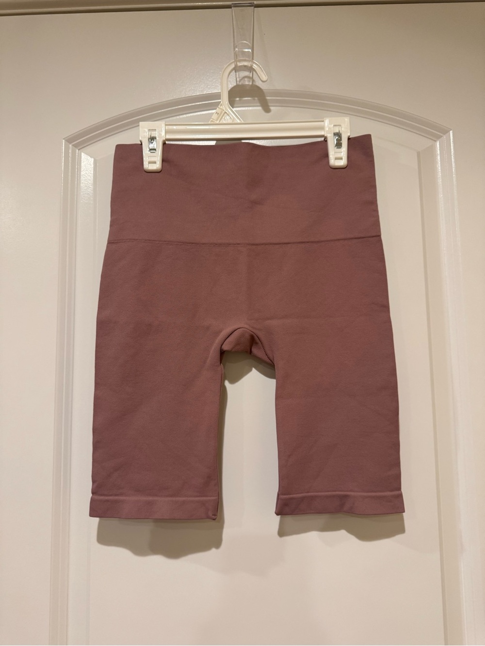 By Together Mauve High-Waist Bike Shorts